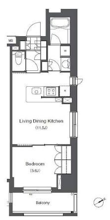 La Douceur浅草橋 (ラドゥセール浅草橋)　605号室　間取り