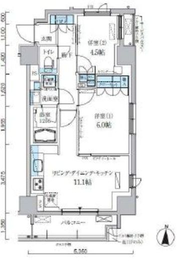 パークアクシス両国馬車通り　309号室　間取り