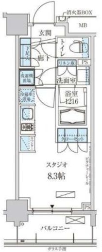 パークアクシス両国馬車通り　904号室　間取り
