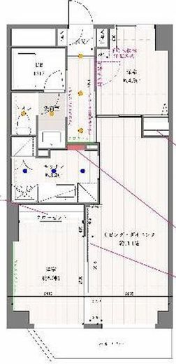 カスタリア浅草橋　502号室　間取り