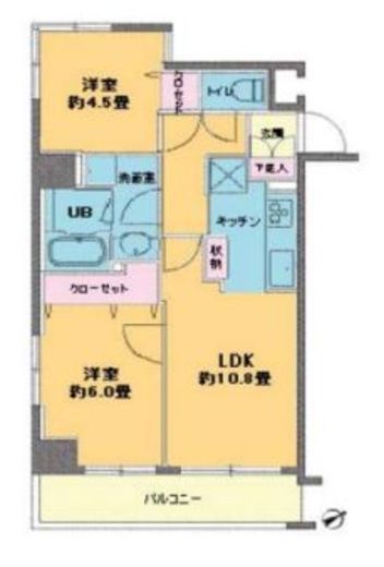カスタリア浅草橋　504号室　間取り