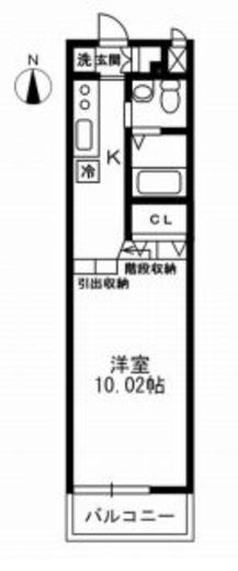 レジディア上野御徒町　1406号室　間取り