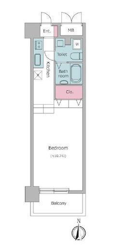 レジディア上野御徒町　205号室　間取り