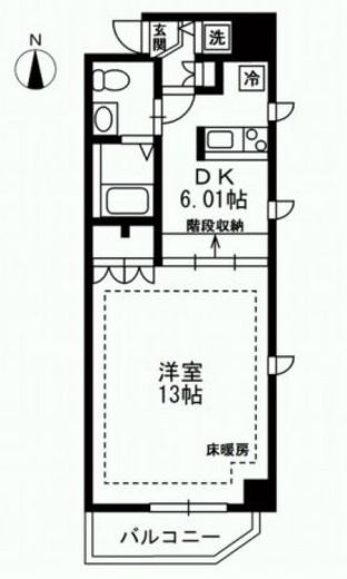レジディア上野御徒町　209号室　間取り