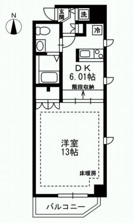 レジディア上野御徒町　309号室　間取り
