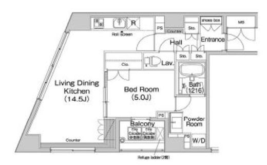 コンフォリア上野広小路　301号室　間取り