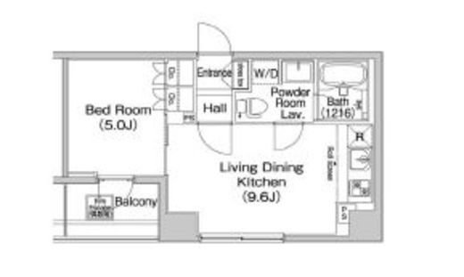 コンフォリア上野広小路　603号室　間取り