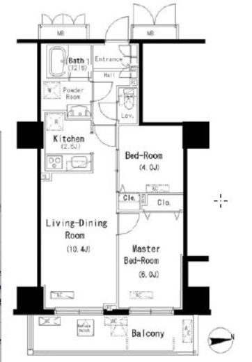 パークアクシス元浅草ステージ　1608号室　間取り