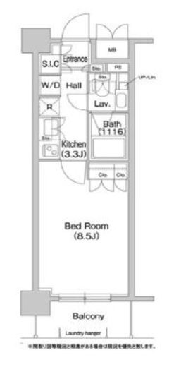 コンフォリア両国サウス　806号室　間取り