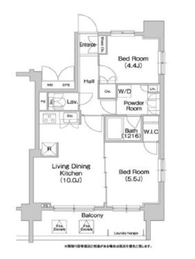 コンフォリア両国サウス　808号室　間取り