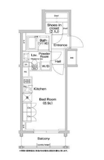 コンフォリア浅草橋　1301号室　間取り
