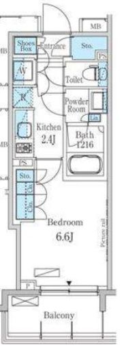 パークアクシス蔵前　1003号室　間取り