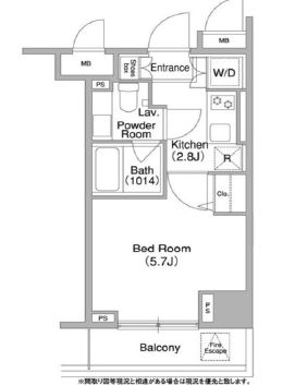 コンフォリア両国DEUX　506号室　間取り