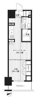 レジディア新御徒町　704号室　間取り