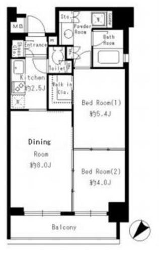 レジディア浅草橋　303号室　間取り