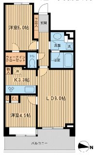 グランカーサ両国壱番館　704号室　間取り
