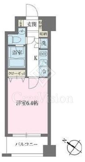 KDXレジデンス森下千歳　1204号室　間取り