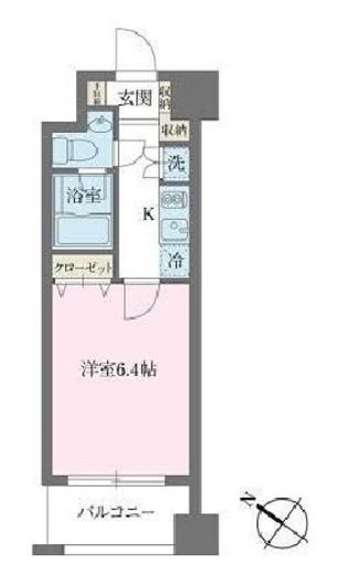 KDXレジデンス森下千歳　403号室　間取り
