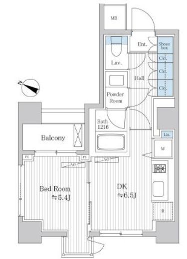 プラチナビュー白金台　302号室　間取り