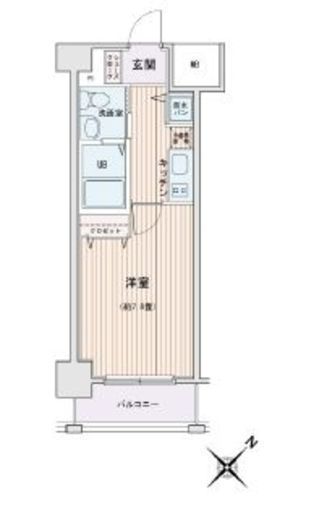 ＨＦ門前仲町レジデンス　1004号室　間取り