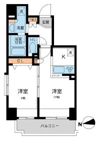 プライマル浅草橋　301号室　間取り