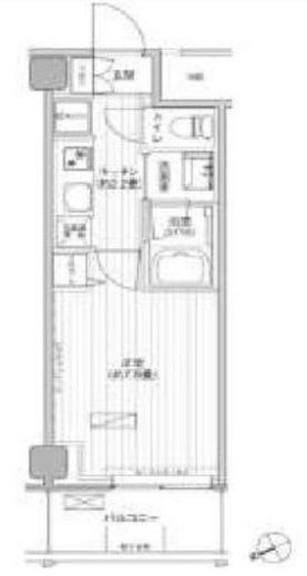 ヒューリック浅草橋江戸通　1004号室　間取り