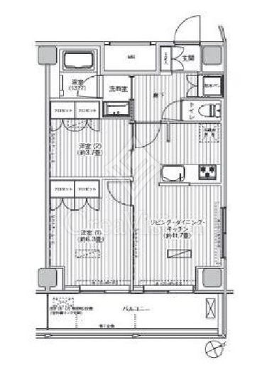 ヒューリック浅草橋江戸通　1108号室　間取り