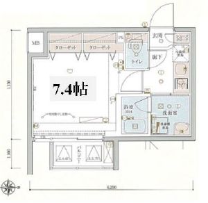 リヴシティ両国四番館　403号室　間取り