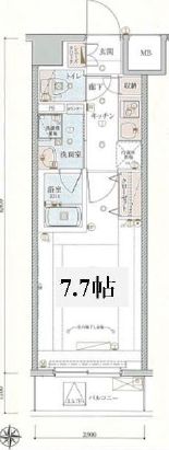 リヴシティ両国四番館　405号室　間取り