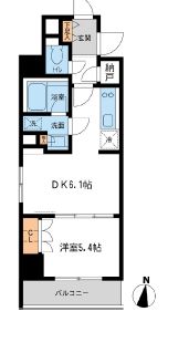 レジデンス両国駅前　301号室　間取り