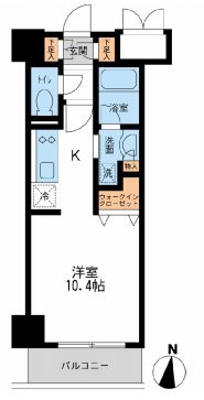 レジデンス両国駅前　903号室　間取り