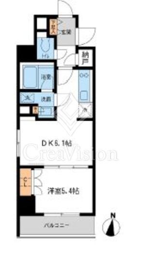 レジデンス両国駅前　801号室　間取り