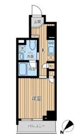 オーキッドレジデンス蔵前Ⅱ　504号室　間取り