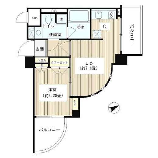 ノナプレイス渋谷富ヶ谷　302号室　間取り