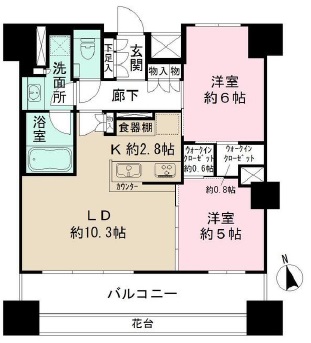 ザ・パークハウス上野　1306号室　間取り