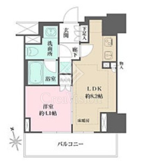 ザ・パークハウス上野　305号室　間取り