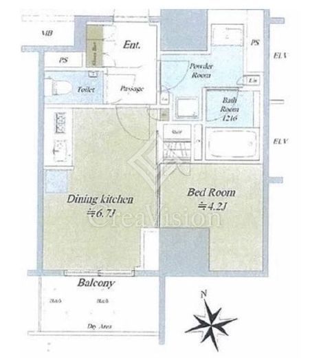 ザ・パークハウス上野　507号室　間取り
