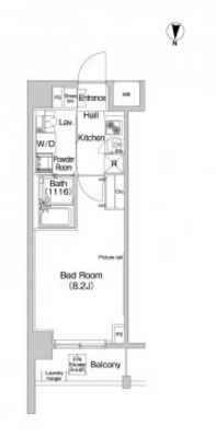 プラウドフラット森下3　404号室　間取り