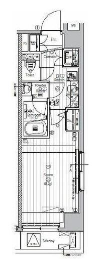 プレミアムキューブジー上野　603号室　間取り