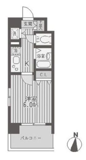 レジディア両国　201号室　間取り