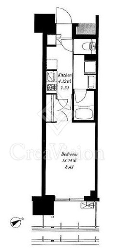 フレンシア浅草橋　405号室　間取り