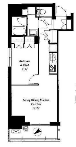 フレンシア浅草橋　602号室　間取り