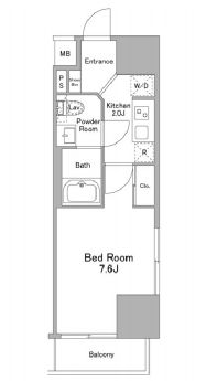 リバーレ浅草ウエスト　903号室　間取り