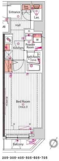 アルテシモレーヴ　605号室　間取り