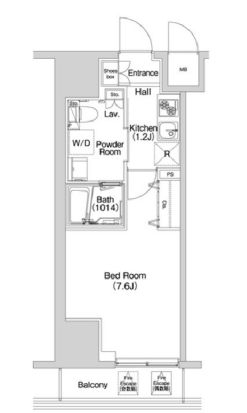 コンフォリア上野入谷　306号室　間取り