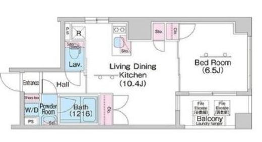 コンフォリア浅草駒形　901号室　間取り