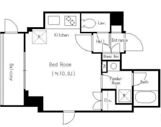 パークフィルヴェール　1306号室　間取り