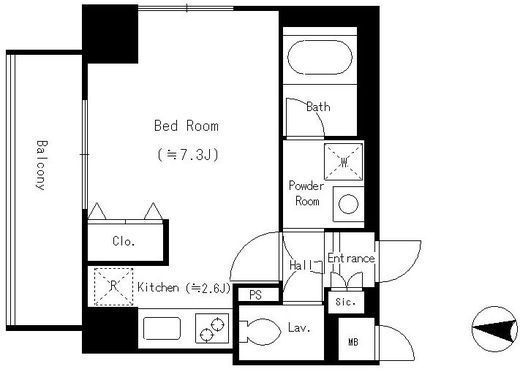 パークフィルヴェール　301号室　間取り