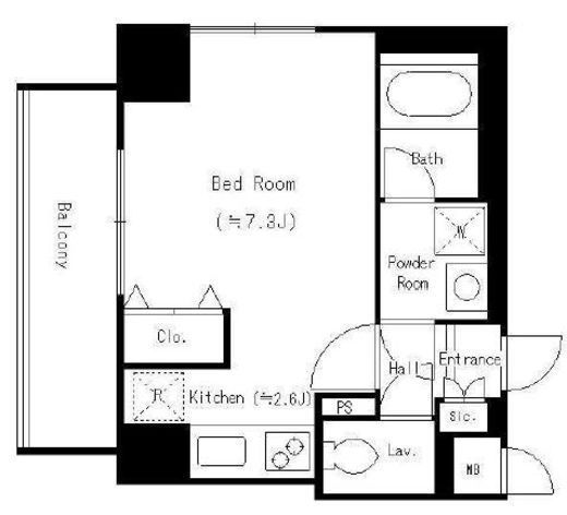パークフィルヴェール　401号室　間取り