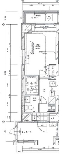 T-TERRACE森下　701号室　間取り